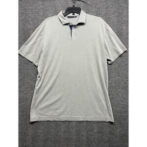 Devereux Polo‎ Shirt Adult Large Gray Golf Performance Stretch Rugby Casual Mens